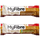 Pachet Baton Tranzit cu Fibre din Secara, Portocale si Fulgi de Cocos MyFibre 40g + 40g