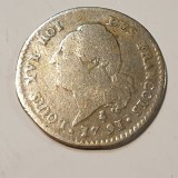 Franța 15 sols 1791 A / Paris argint Ludovic XVI