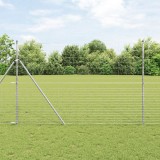 VidaXL &Icirc;ngrădire de c&acirc;mp 1.6x25 m Oțel galvanizat