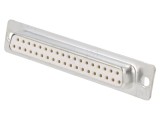 Conector D-Sub 37 pini mamă pentru montare pe panou - AMPHENOL