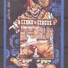 Albania 2002 Europa CEPT, Circus, perf. sheet, MNH M.050