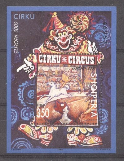 Albania 2002 Europa CEPT, Circus, perf. sheet, MNH M.050