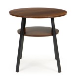 Masa cafea ModernHome, stil loft, metal/lemn, 60x60x58cm