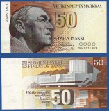 Bancnota Finlanda 50 Markaa 1986, P-118, UNC, Necirculata. Colectie Numismatica