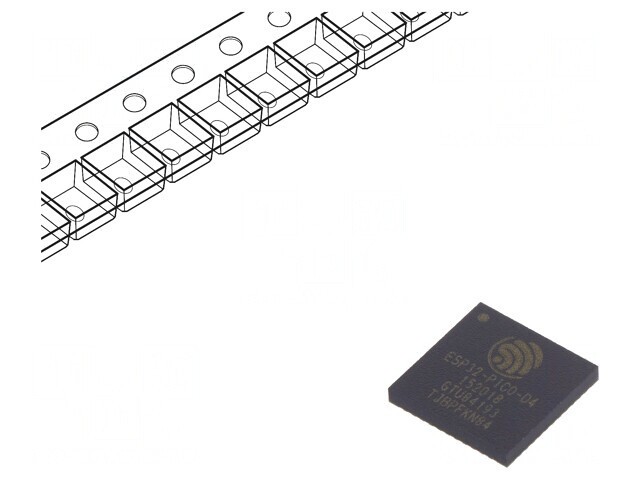 SiP Bluetooth Low Energy WiFi Module 4MB Flash QFN48 7x7mm