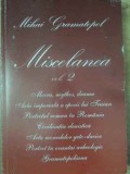 MISCELANEA VOL.2 CRONICI LA CARTILE SI TRADUCERILE SEMNATE MIHAI GRAMATOPOL-EDITIE REDACTATA DE VIORICA GRAMATOP