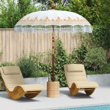 Cumpara ieftin Umbrela balineza cu baza Crem &Oslash; 210-220 cm
