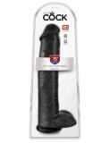 Dildo 15&quot; Cock with Balls, Black