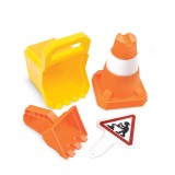 Set Plaja Hape, Constructie Nisip, 3+ ani, Galeata, Lopata, Con, Baieti/Fete, Jucarii Nisip, Excavator, Buldozer, Curte, Parc, Plaja