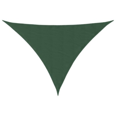 Parasolar verde inchis 4x4x5,8 m tesatura oxford triunghiular foto