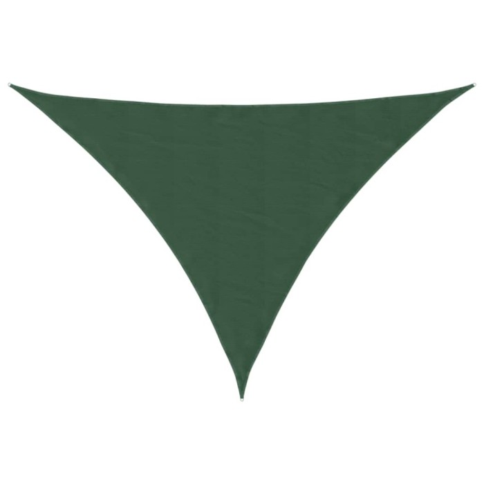 Parasolar verde inchis 4x4x5,8 m tesatura oxford triunghiular