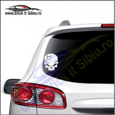 Skull Mercedes-Benz -Stickere Auto-Cod:VIS-081-Dim. 15 cm. x 11.9 cm. foto