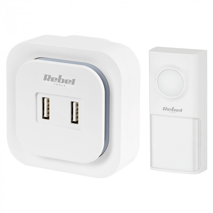 Sonerie wireless 2 x usb 36 melodii Rebel