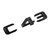Emblema C 43 pentru spate portbagaj Mercedes, Negru