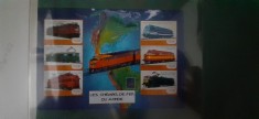 Guineea-Transport,locomotive,trenuri-serie completa ,nestampilate MNH (T3)