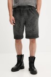 Diesel pantaloni scurți P-CROWDE culoarea gri, A19371.0IKBV