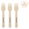 Furculițe Lemn Petrecere, Batman, Natural, Set 12 Bucăți, Lungime 16cm