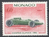 C2887 - Monaco 1967 - Automobile neuzat,perfecta stare, Nestampilat