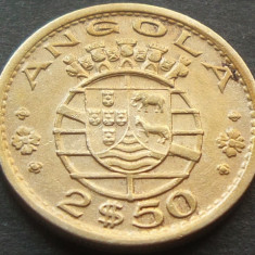 Moneda exotica 2.5 ESCUDOS - ANGOLA, anul 1968 *cod 3088 = excelenta!