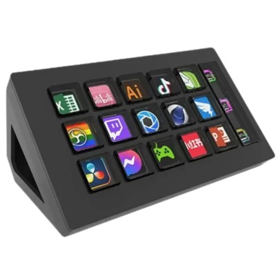 Controler Stream Deck cu 15 Butoane LCD pentru Streaming, Gaming și Productivitate - Compatibil Windows, Mac, Android, iOS foto