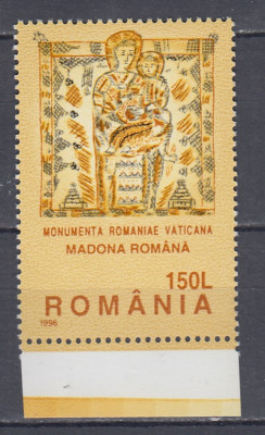 ROMANIA 1996 LP 1421 CRACIUN MADONA ROMANA MNH foto