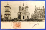 Biserica Radu Voda si Institutul Teologic Bucuresti 1900 clasica, circulata, Necirculata, Printata, Fotografie