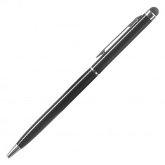 Touch Stylus Pen Pentru Tablete Si Telefoane ,2in1 Negru foto