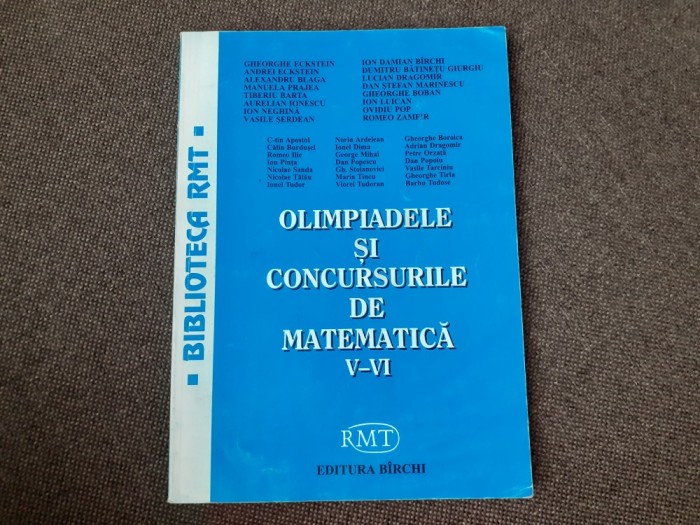 OLIMPIADELE SI CONCURSURILE DE MATEMATICA V-VI 2006 BIBLIOTECA RMT