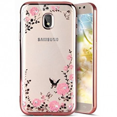 Husa Samsung Galaxy J3 2017 - Luxury Flowers Rose Gold foto