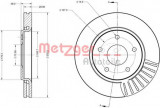 Disc frana FIAT FREEMONT (JC, JF) (2011 - 2016) METZGER 6110090