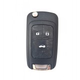 Cheie completa Chevrolet, 3 but cu electronica si cip, HU 100, 433 Mhz
