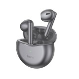 Hoco - Wireless Earbuds (EW14) - with Microphone, Bluetooth 5.3, True Wireless Stereo, Half In-ear, 280mAh - Metal Gray