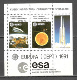 Cipru Turcesc.1991 EUROPA:Cosmonautica-Bl. SE.789, Nestampilat