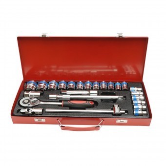 Trusa chei tubulare 8-32mm, 1/2 antrenor cu clichet 24 piese Breckner Germany foto