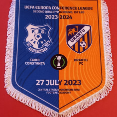 Fanion (protocol-oficial) meci fotbal FARUL Constanta-FC URARTU(27.07.2023)