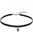 Choker Negru Elegant Fashion Mystyle Delux - Colier Damă Textil cu Mărgele Sticlă