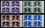 ROMANIA 1935 LP 111 HORIA CLOSCA SI CRISAN BLOCURI DE 4 TIMBRE MNH