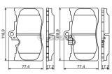 Set placute frana,frana disc LEXUS GS (GRL1, GWL1) (2011 - 2016) BOSCH 0 986 494 252