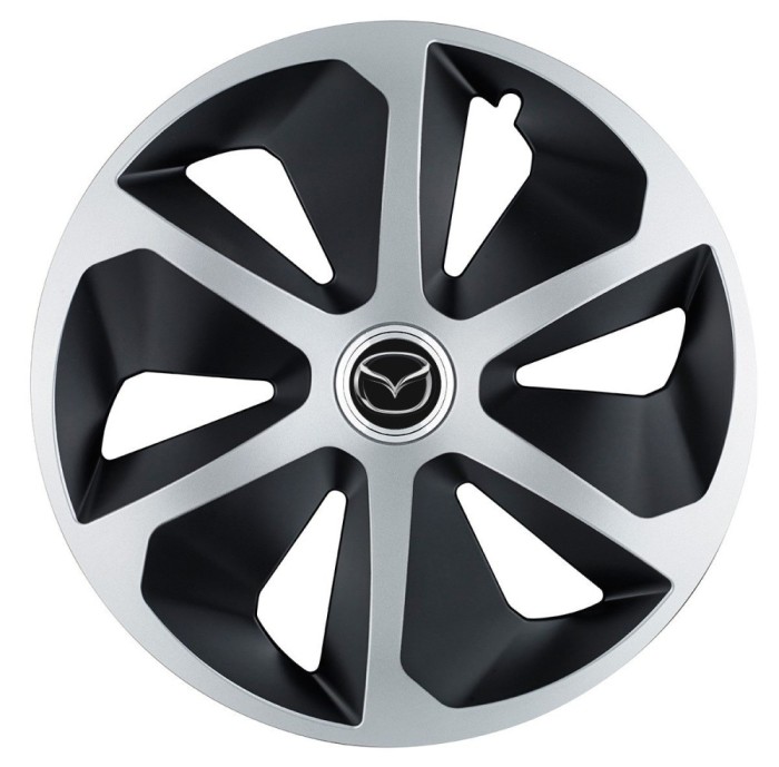Set 4 capace roti Roco Gri-Negru R17 pentru gama auto Mazda