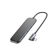 Adaptor Baseus HUB USB Tip C La 3x USB 3.0 / HDMI 4K / Adaptor USB Tip C PD Pentru MacBook / PC Gri (CAHUB-BZ0G)