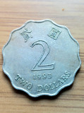 Moneda Hong Kong 2 Dollars 1993, Asia