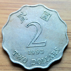 Moneda Hong Kong 2 Dollars 1993