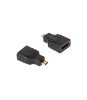Adaptor micro HDMI la HDMI mama aurit negru, Oem
