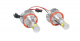 Set Bec LED H8 Angel Eyes BMW M-Tech, Alb, 2 buc