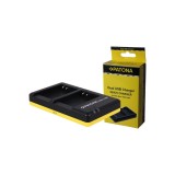 Olympus Li-90B Li90B Li90B cu cablu Micro-USB Baterie Dual Quick / &icirc;ncărcător de baterii - Patona