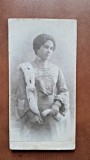 Fotografie pe carton, tanara rusoaica, secolul XIX