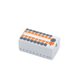 Conectori 225-6-16 PTFIX 2.5mm pe sina DIN