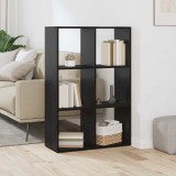VidaXL Dulap pentru cărți Stejar negru 69.5 x 29 x 103.5 cm