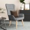 vidaXL Scaun de relaxare, gri deschis, material textil 341394