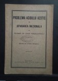Problema acidului azotic &icirc;n apărarea Naționala - Prof. Dr. Dan Rădulescu - Broșură cu dedicația și autograful autorului